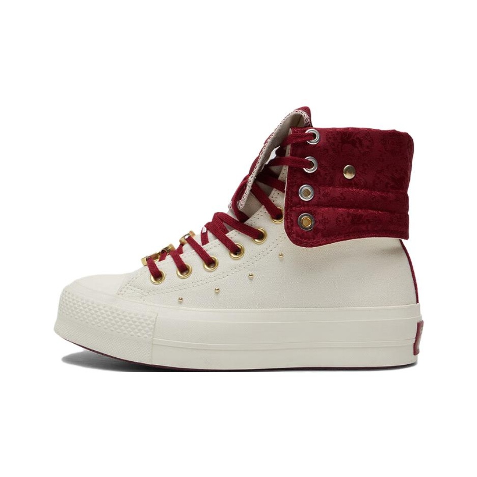 Converse Shoes Chuck Taylor All Star - คอนเวิร์ส ชัค เทย์เลอร์ ออลสตาร์รองเท้าผ้าใบหุ้มข้อสูง ผู้หญิง สีเอครู