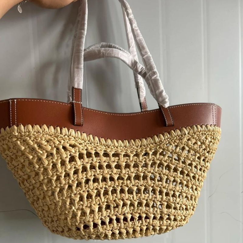 ยี่ห้อ Hollow ทอกระเป๋าชายหาด  - Crochet Bag Raffia บทวิจารณ์และราคา
