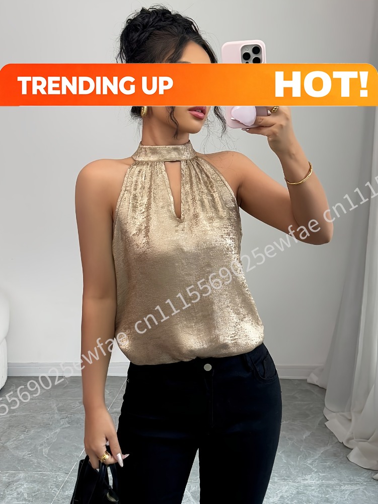 เสื้อครอปแขนกุดสีทองแชมเปญ แต่ - Blouse Off Shoulder บทวิจารณ์และราคา