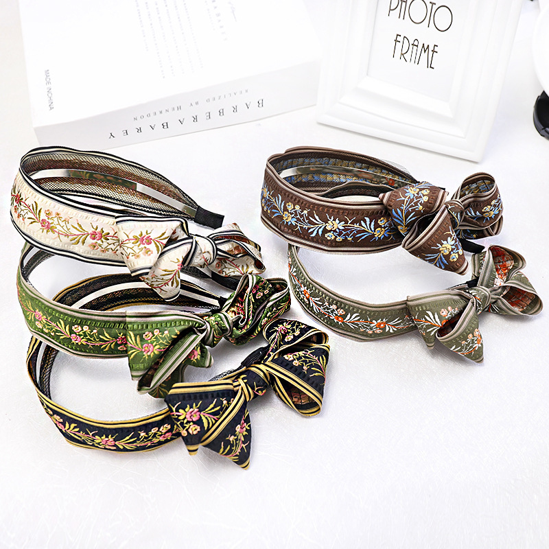 ประณีต Retro พิมพ์เย็บปักถักร้ - Headband Summer Knit บทวิจารณ์และราคา