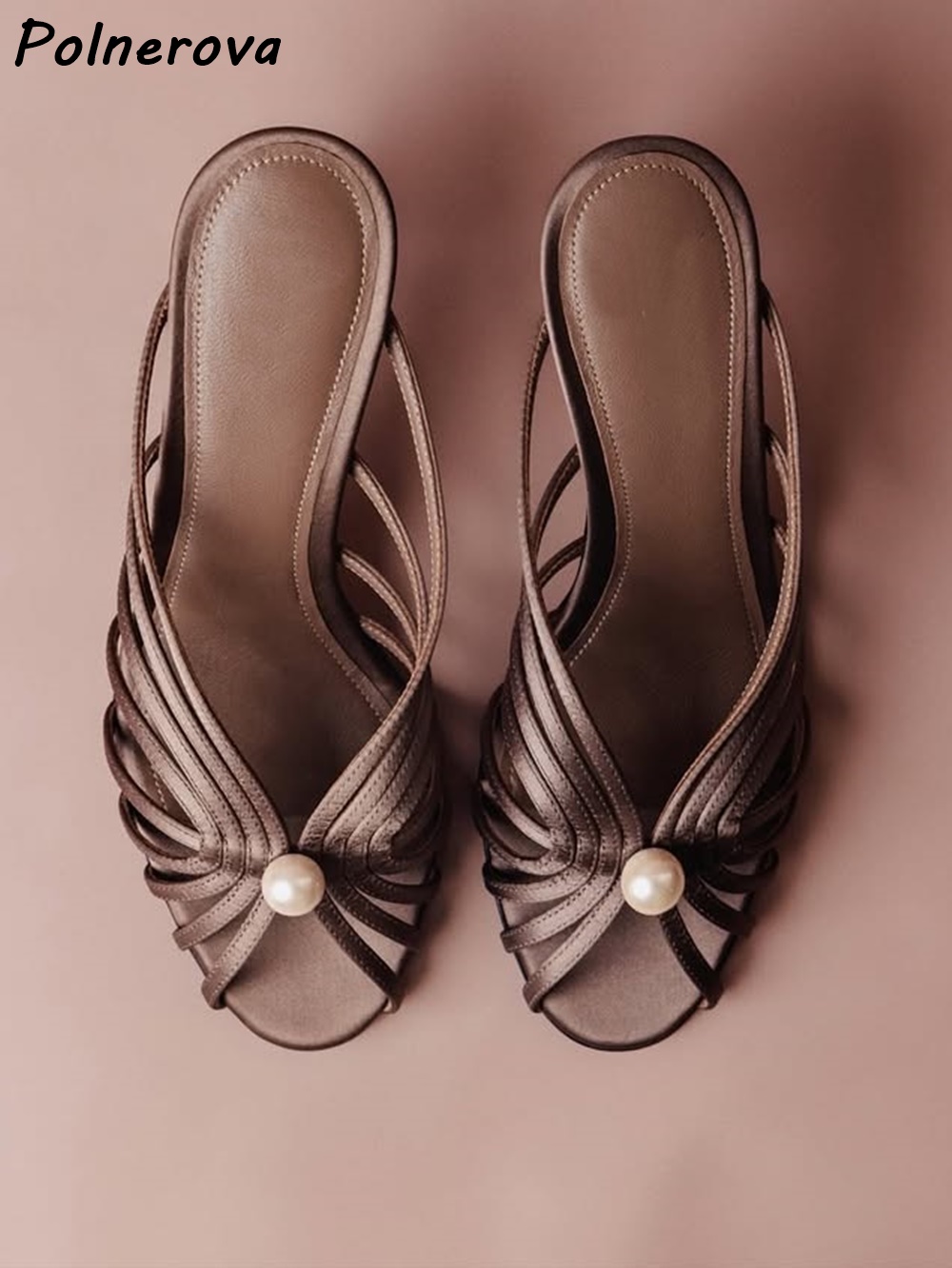 รองเท้าส้นสูงแบบมีสายรัดประดับ - Sandal Strappy Heeled บทวิจารณ์และราคา